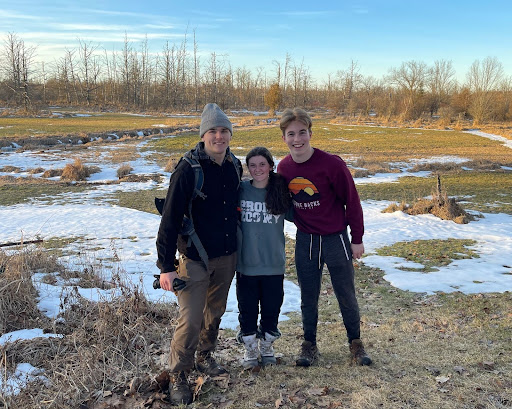 Joey Shwirtz, Olivia Deering, and Alex Seaborg standing together